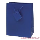 Dísztasak CREATIVE Special Simple M 18x23x10 cm egyszínű kék zsinórfüles