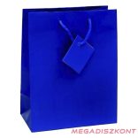 Dísztasak CREATIVE Special Simple L 26x32x12 cm egyszínű kék zsinórfüles