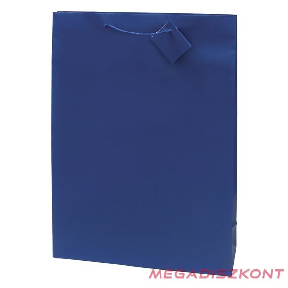Dísztasak CREATIVE Special Simple XL 33x46x10 cm egyszínű kék zsinórfüles