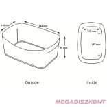 Tároló doboz LEITZ Wow Mybox műanyag fehér/kék