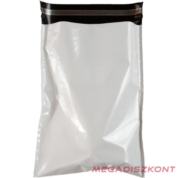 Futártasak biztonsági ragasztócsíkkal 45x60cm 50 mikron 100 darabos