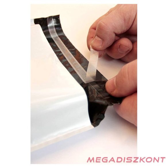 Futártasak biztonsági ragasztócsíkkal 17,5x25,5cm 50 mikron 100 darabos