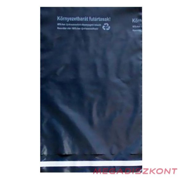 Futártasak biztonsági ragasztócsíkkal környezetbarát 40x52,5cm 50 mikron 100 darabos