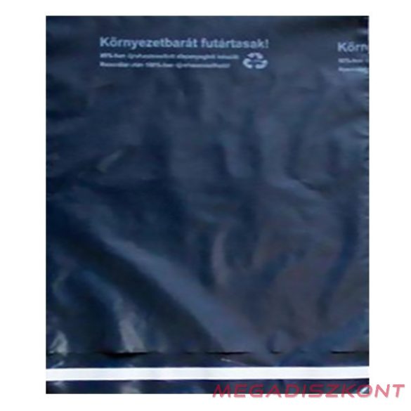 Futártasak biztonsági ragasztócsíkkal környezetbarát 45x52,5cm 50 mikron 100 darabos