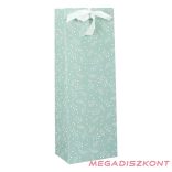 Italtasak CREATIVE Deluxe Plus  13x36x9 cm fagyöngy matt világoszöld sodort füles masnival