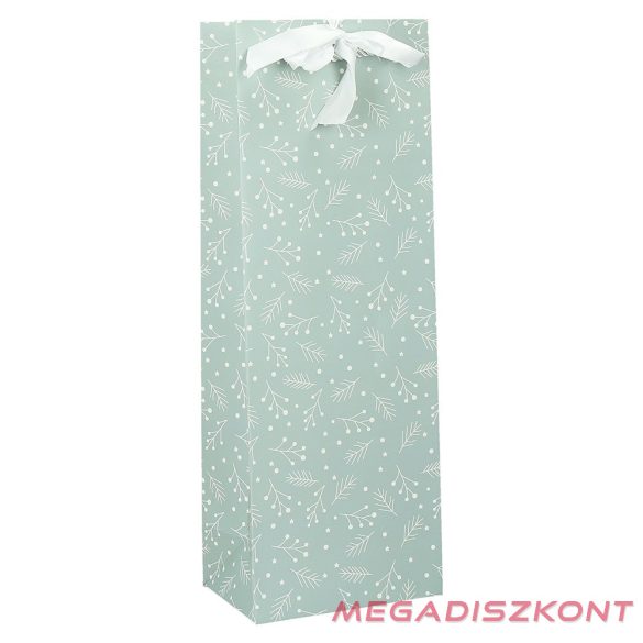 Italtasak CREATIVE Deluxe Plus  13x36x9 cm fagyöngy matt világoszöld sodort füles masnival