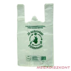   Ingvállas táska lebomló PLA 30x50x23cm vastag Jó egészséget Földünknek felirattal 100 darabos