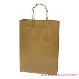 Dísztasak CREATIVE Classic Simple XL 31x42x11 cm kraft egyszínű arany sodort füles