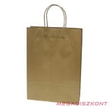 Dísztasak CREATIVE Classic Simple XL 31x42x11 cm kraft egyszínű arany sodort füles
