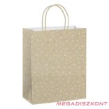 Dísztasak CREATIVE ECO Special Plus XL 33x45x10 cm kraft fóliás apró mintás sodort füles