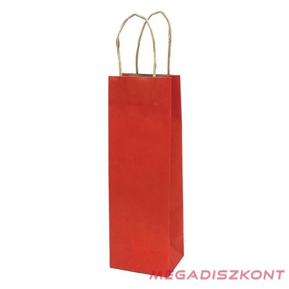 Italtasak CREATIVE Classic Simple 13x36x10 cm kraft egyszínű piros sodort füles