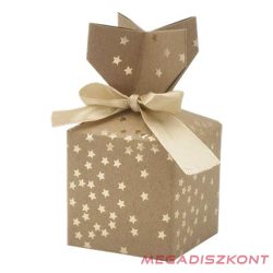 Díszdoboz CREATIVE csillagos-pöttyös 7x7 cm 2 darabos