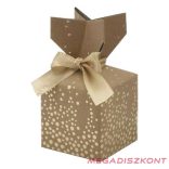 Díszdoboz CREATIVE csillagos-pöttyös 7x7 cm 2 darabos