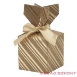 Díszdoboz CREATIVE csillagos-pöttyös 7x7 cm 2 darabos