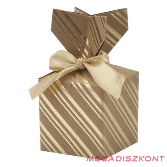 Díszdoboz CREATIVE csillagos-pöttyös 7x7 cm 2 darabos