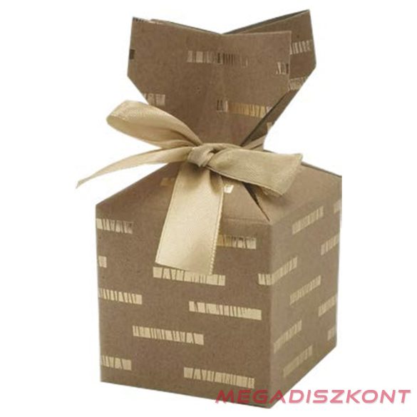 Díszdoboz CREATIVE csillagos-pöttyös 7x7 cm 2 darabos