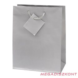   Dísztasak CREATIVE Special Simple S 11cm x 13cm x 6 cm egyszínű ezüst zsinórfüles