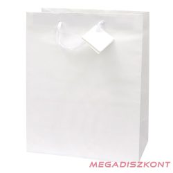   Dísztasak CREATIVE Special Simple L 26cm x 32cm x 12 cm egyszínű fehér zsinórfüles