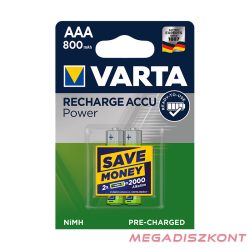 Akkumulátor mikro VARTA Power AAA előtöltött 2x800 mAh