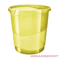   Papírkosár ESSELTE Colour'Ice 14l műanyag áttetsző sárga