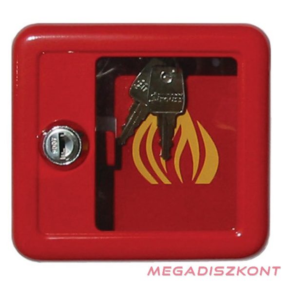 Kulcsszekrény vészkulcs tartó STRAUSS 11,8x2,5x12,7cm piros