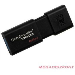 Pendrive KINGSTON DT 100 G3 USB 3.0 64GB fekete