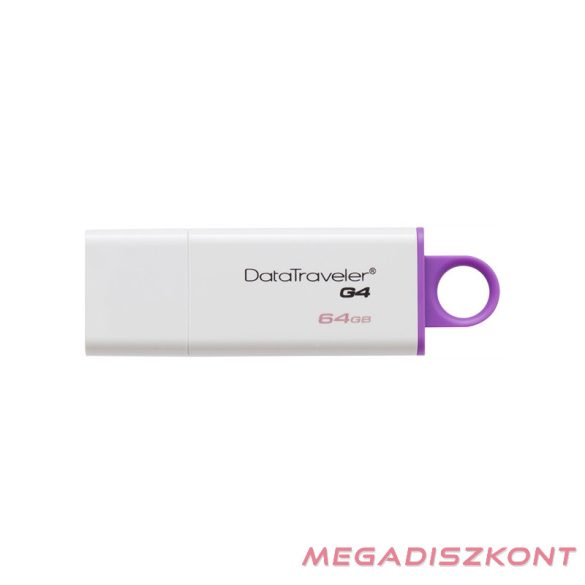Pendrive KINGSTON DataTraveler G4 USB 3.0 64GB fehér-lila