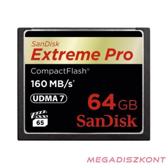Memóriakártya SANDISK Extreme Pro CompactFlash 64 GB