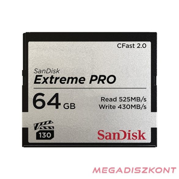Memóriakártya SANDISK Extreme Pro CFast 2.0 64 GB