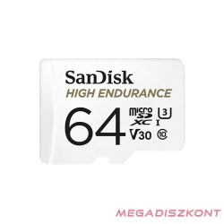   Memóriakártya SANDISK microSDXC High Endurance U3 V30 64 GB