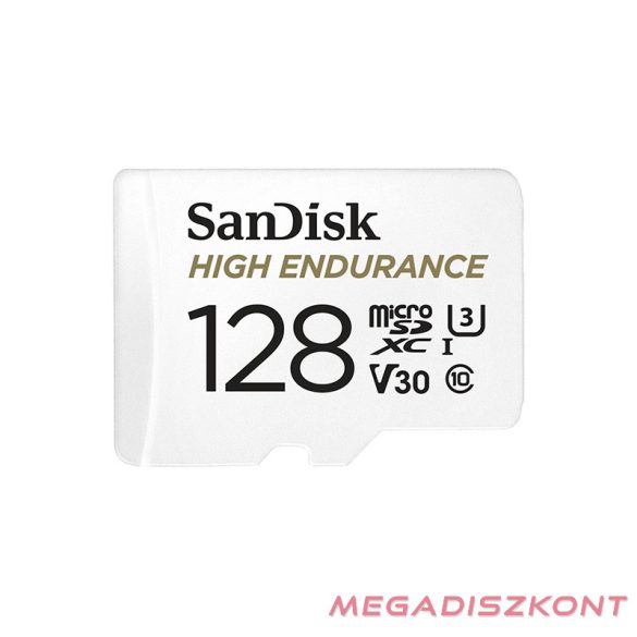 Memóriakártya SANDISK microSDXC High Endurance U3 V30 128 GB