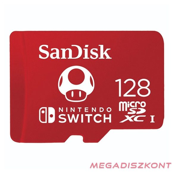 Memóriakártya SANDISK MicroSDXC NINTENDO SWITCH U3 C10 A1 UHS-1 128 GB
