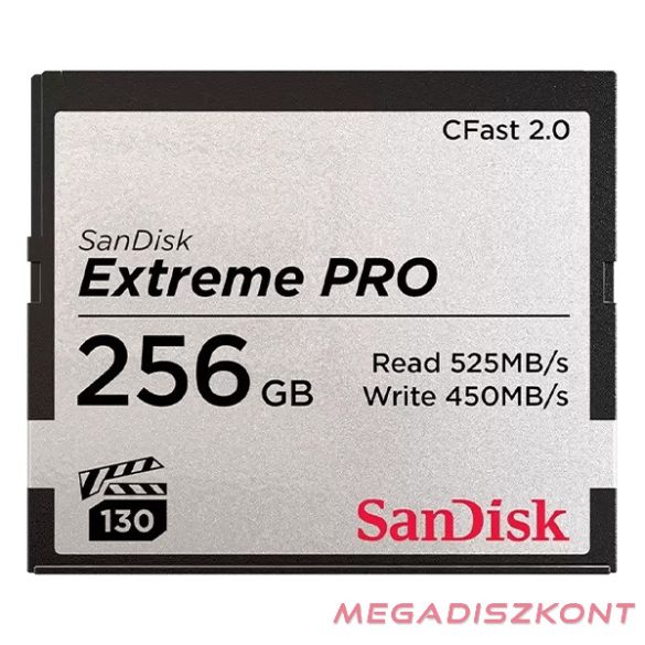 Memóriakártya SANDISK Extreme Pro CFast 2.0 256 GB