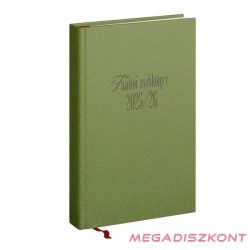   Tanítói zsebkönyv REALSYSTEM műbőr A/5 heti zöld 2025-2026