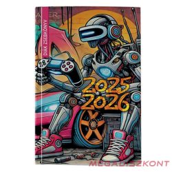   Diák zsebkönyv REALSYSTEM papírborító 125x205mm graffiti 2025-2026