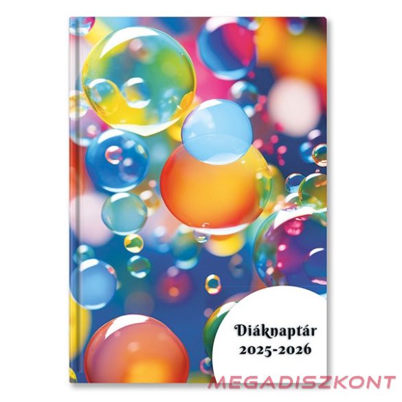 Diák zsebkönyv TOPTIMER papírborító B/6 heti 120x170mm Gömbök 2025-2026