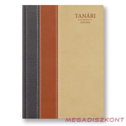   Tanári zsebkönyv TOPTIMER papírborító A/5 heti 145x205 mm Barna 2025-2026