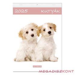 Falinaptár LIZZY CARD A/4 álló Kutyák 2025.