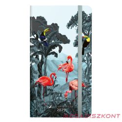   Zsebnaptár DOLCE BLOCCO Secret Pink Valley fekvő keménytáblás gumis 2025.