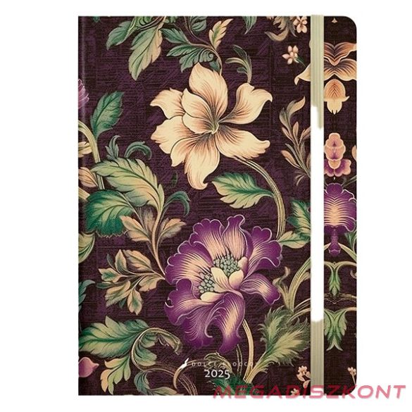 Notesz ponthálós DOLCE BLOCCO Secret Journal A/5 176 oladalas Purple Royal keménytáblás gumis
