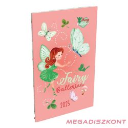   Zsebnaptár LIZZY CARD Cornell Fairy Balleriana A/6 heti papírborítós 2025.