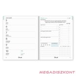 Határidőnapló PLANALL Mini A/6 heti keményfedelű aranyozott Good boy 2026.