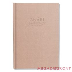   Tanári zsebkönyv PD CALENDAR műbőr A/5 heti beige 2025-2026