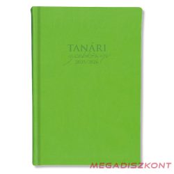   Tanári zsebkönyv PD CALENDAR műbőr A/5 heti zöld 2025-2026
