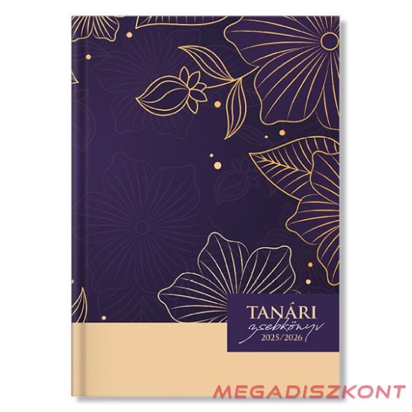 Tanári zsebkönyv PD CALENDAR papírborító A/5 Bloom 2025-2026