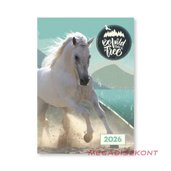Zsebnaptár VECTRALINE A/7 álló fehér lapos vegyes mintás 2026.