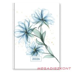   Határidőnapló VECTRALINE Mystic Blue secret A/5 napi fehér lapos 2026.