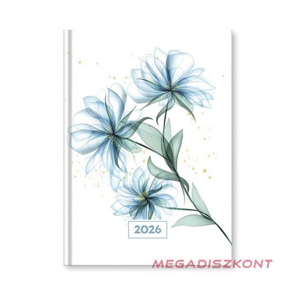 Határidőnapló VECTRALINE Mystic Blue secret A/5 napi fehér lapos 2026.
