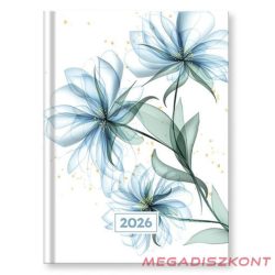   Határidőnapló VECTRALINE Mystic Blue secret B/6 heti fehér lapos 2026.
