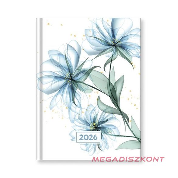 Határidőnapló VECTRALINE Mystic Blue secret B/6 heti fehér lapos 2026.